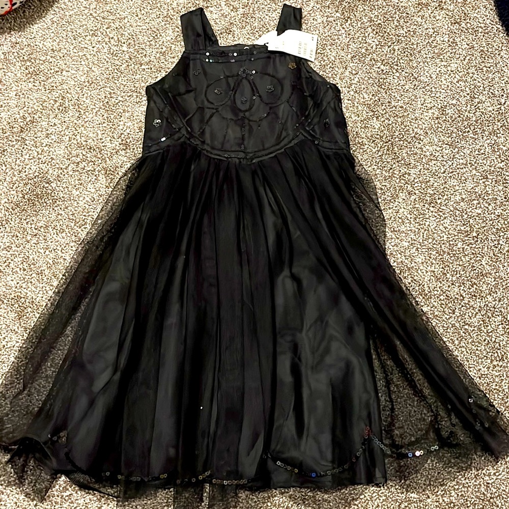 H&M 🆕 black tulle and sequins dress